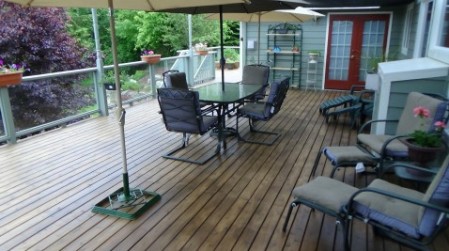 All done with this Anacortes Cedar deck with stain 