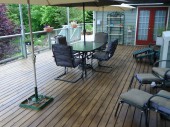 Finished cedar deck in Anacortes WA