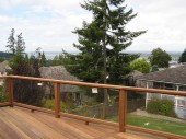 Bellingham, WA. Deck railing made from Ipe